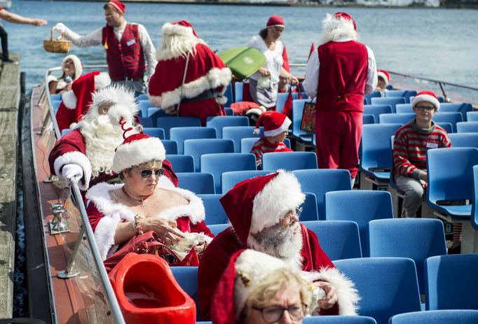 Světový konkres Santa Clausů 2015 v Copenhagenu