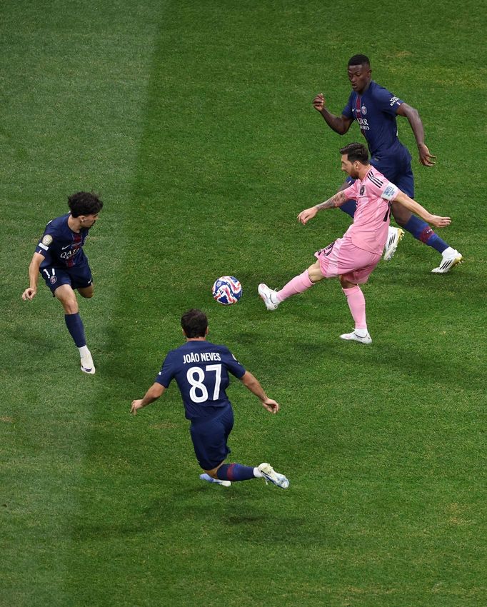 Lionel Messi v osmifinále MS klubů PSG - Inter Miami