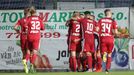fotbal, Fortuna:Liga 2019/2020, Bohemians - Olomouc, radost fotbalistů Olomouce