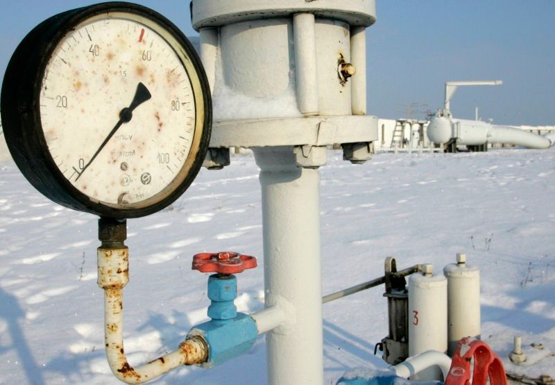 Tlakoměr ukazuje, jak poklesly dodávky ruského plynu do Evropy