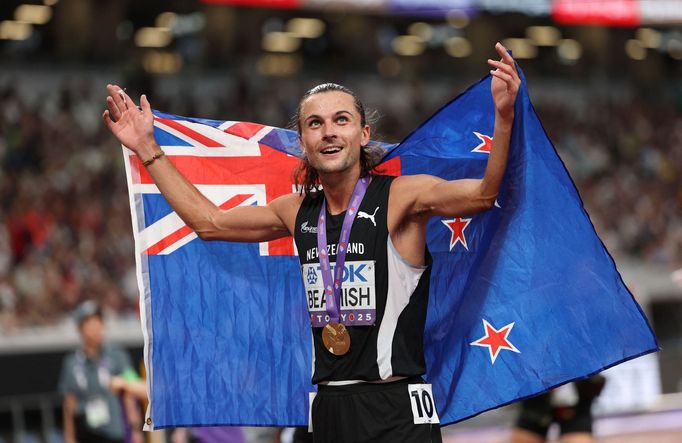 Novozélanďan Geordie Beamish na MS 2025 v atletice