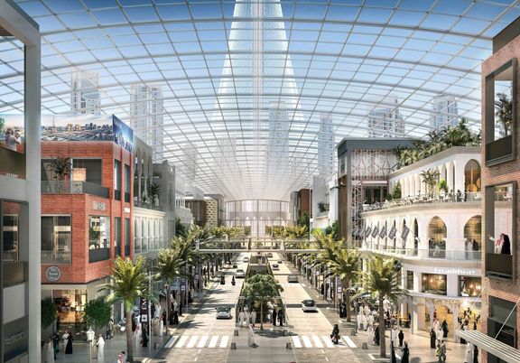 Vizualizace nového nákupního centra Dubai Square.