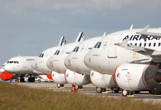 Letadla Airbus A319 francouzských aerolinií Air France