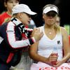 Kathy Rinaldiová a Sofia Keninová ve finále Fed Cupu 2018 Česko - USA