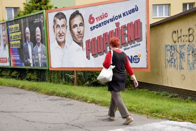 volební billboard ANO, krajské volby 2020
