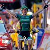 Thomas Voeckler v cíli královské 16. etapy Tour de France 2012