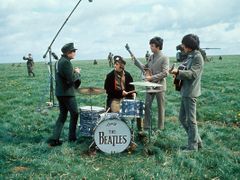 The Beatles při práci na filmu Richarda Lestera Help!