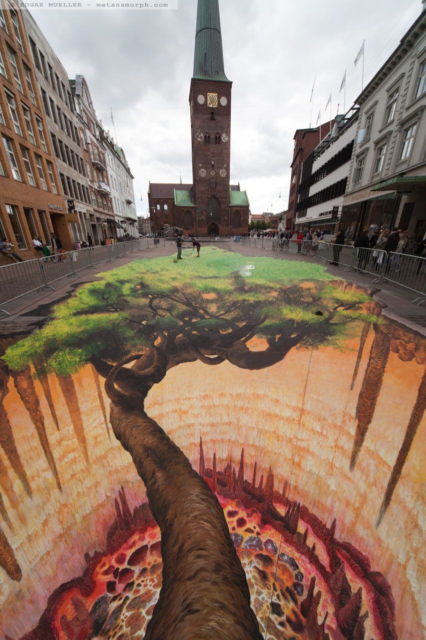 Foto: 3D iluze - Edward Mueller /// The Tree /// Zákaz použití ve článcích!!! ///
