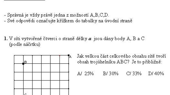 Přijímací zkoušky do 1. ročníku GJK - matematika