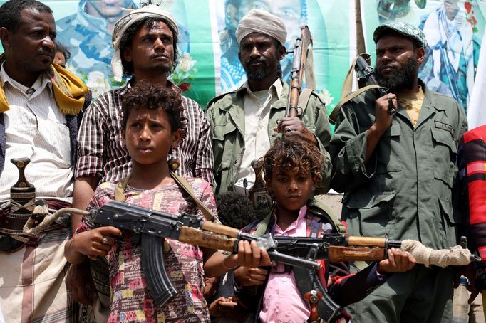 Záběry z Jemenu.