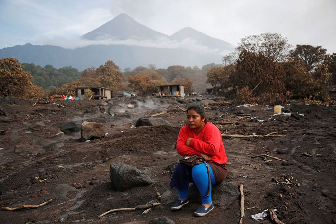 Situace v Guatemale po mohutné erukci sopky Fuego. Červen 2018.