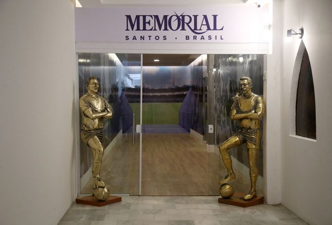 Soccer Football - Death of Brazilian soccer legend Pele - Santos, Brazil - January 3, 2023 General view of the mausoleum of Brazilian football legend Pele at the Memorial