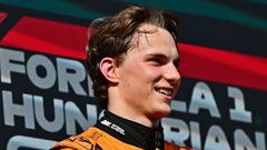 Oscar Piastri z McLarenu slaví triumf ve VC Maďarska F1 2024