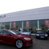 FILE PHOTO: Tesla dealership in Beijing
