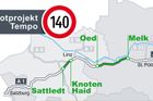 Rakousko rychlost 140 km/h na dálnici