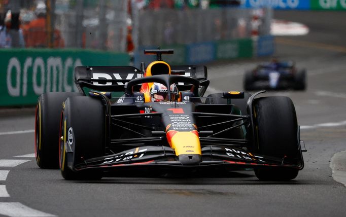 Max Verstappen v Red Bullu během VC Monaka F1 2023