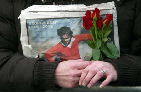 Rozloučení s fotbalistou Georgem Bestem