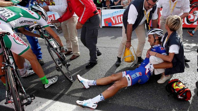 Tour de France 2013 - pády v páté etapě