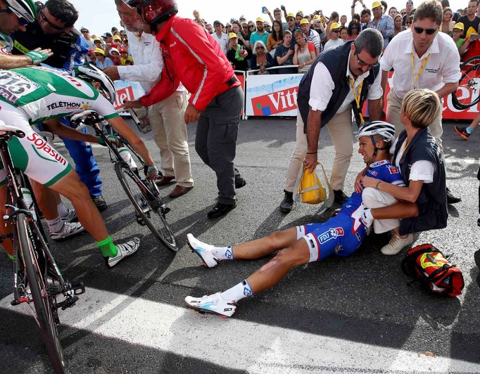 Tour de France 2013 - pády v páté etapě