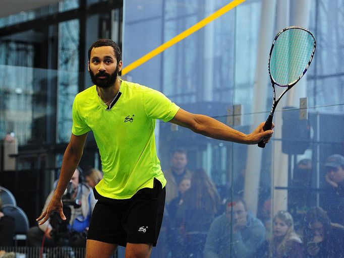 squash, aktuálně nejlepší český reprezentant Daniel Mekbib