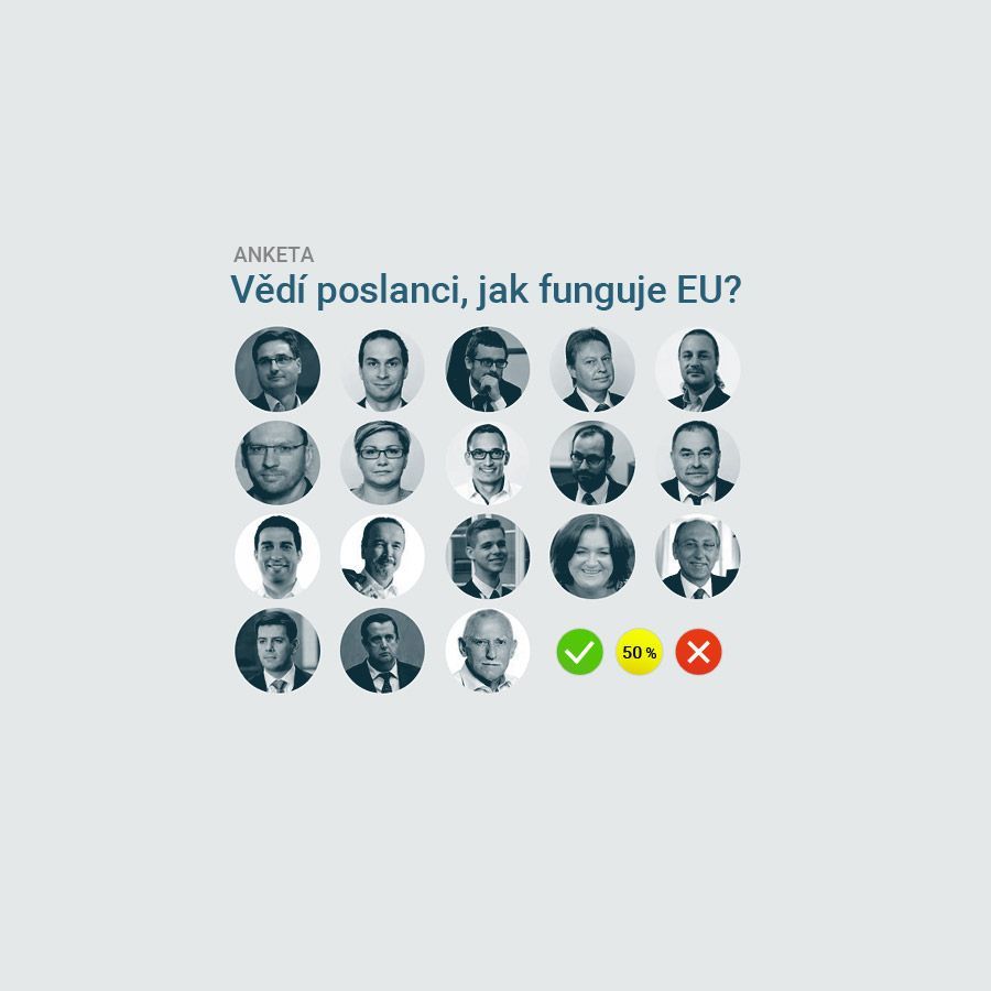 ikona - vědí poslanci, jak funguje EU
