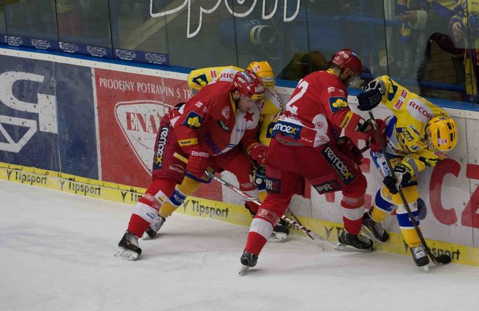 Zlín vs. Slavia, utkání hokejové extraligy