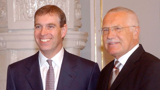 Prezident Václav Klaus se 12. září na Pražském hradě setkal s britským vévodou z Yorku princem Andrewem.