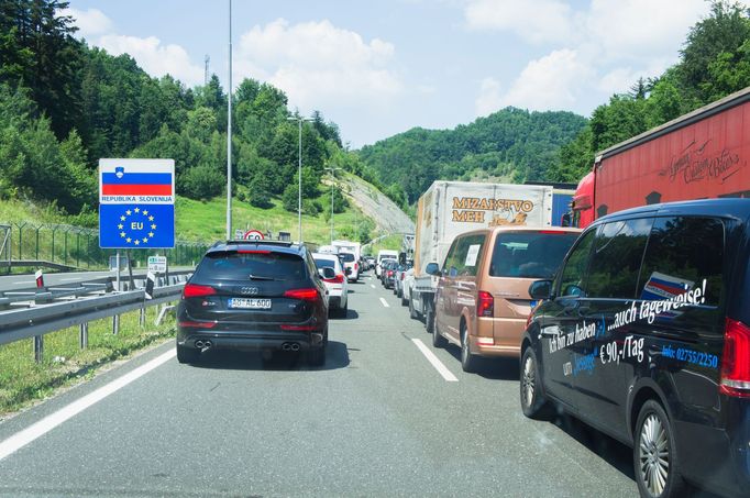 Hraniční přechod Macelj/Gruškovje na chorvatsko-slovinské hranici (ilustrační foto)