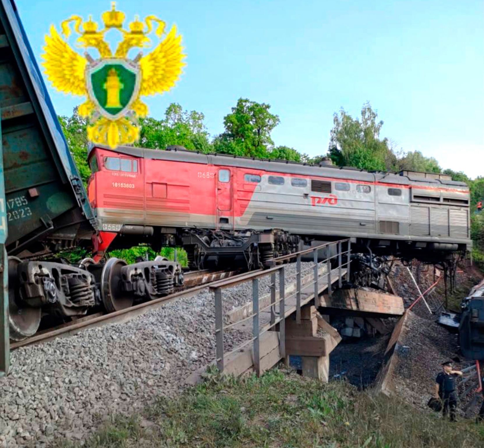 Rusko, železnice, Ukrajina, incident, Brjansk