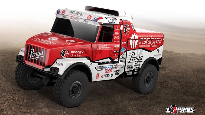 Design Pragy Aleše Lopraise pro Rallye Dakar 2021