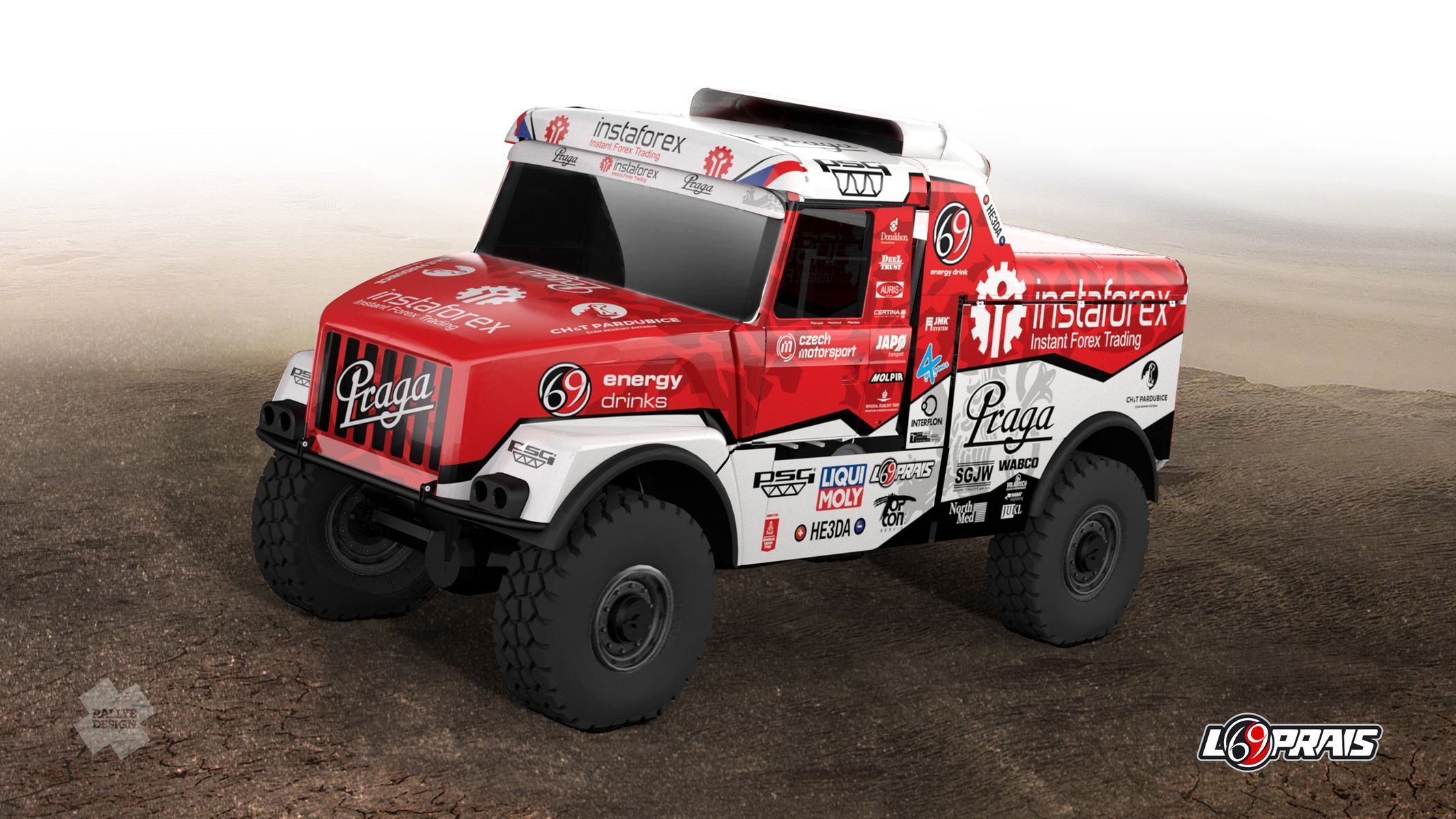 Design Pragy Aleše Lopraise pro Rallye Dakar 2021