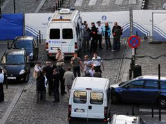 Policie vyšetřuje střelbu v Bruselu.