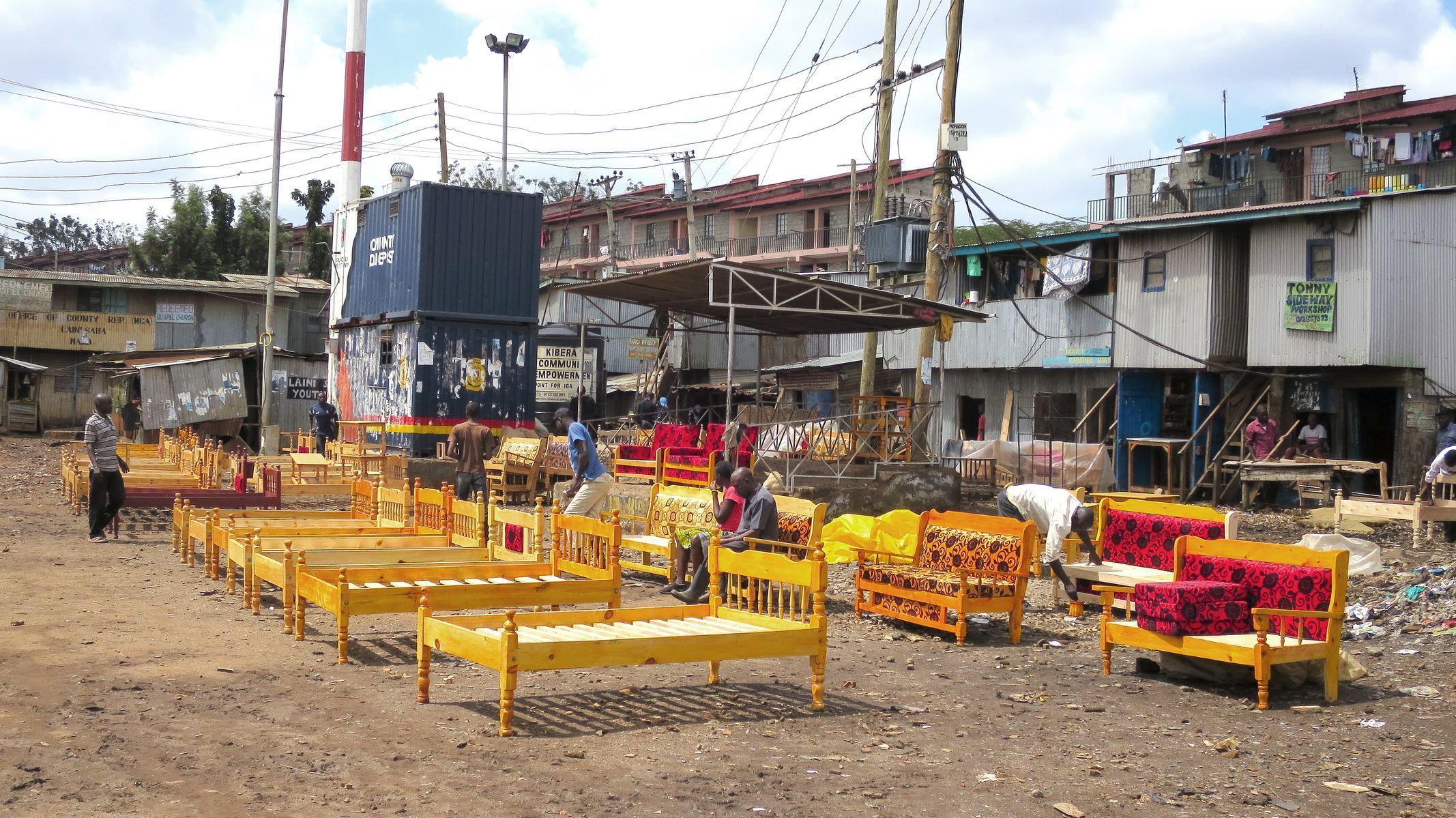 Slum Kibera v Keni