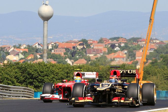 F1, VC Maďarska 2013: Kimi Räikkönen, Lotus a Felipe Massa, Ferrari