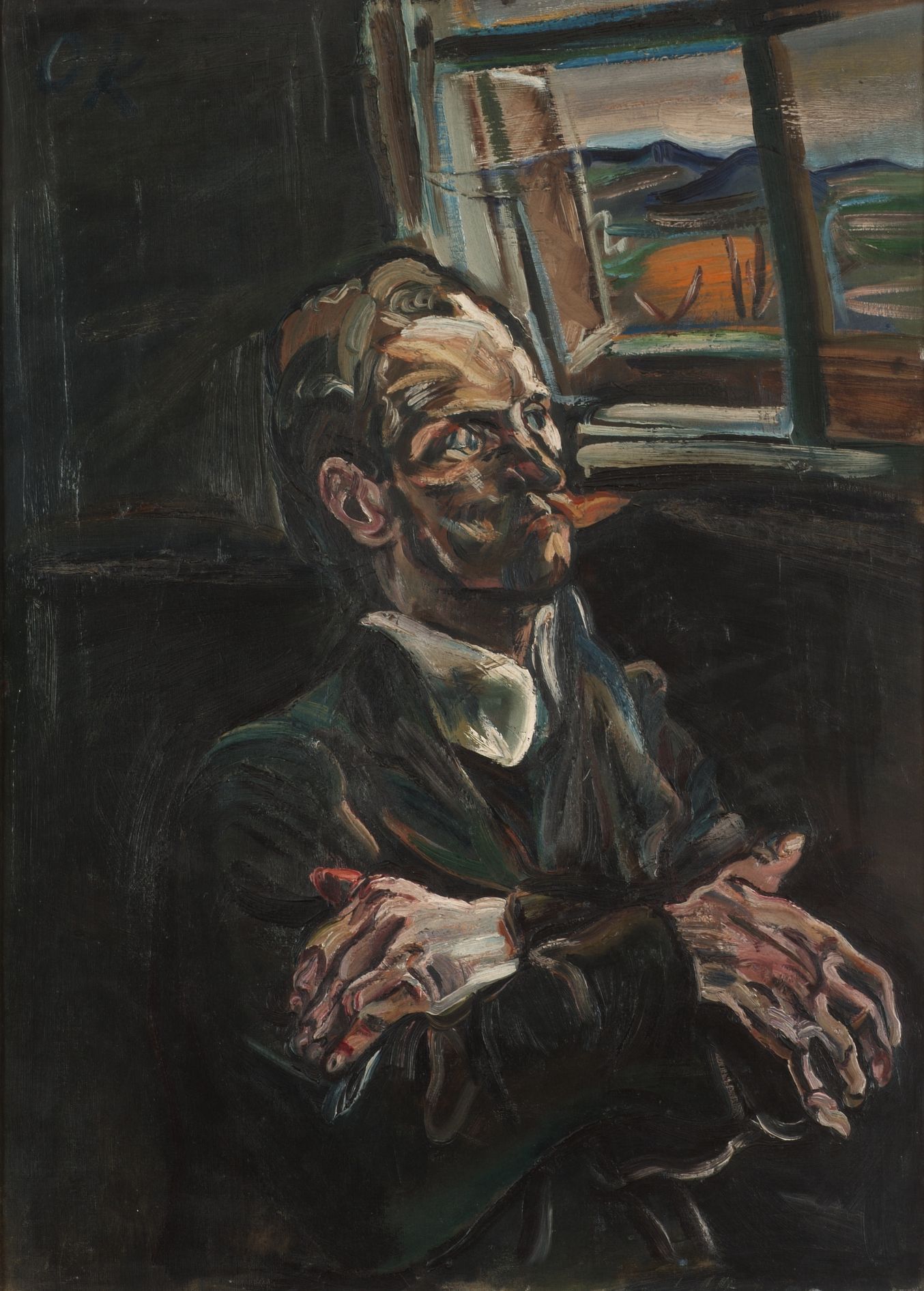 Oskar Kokoschka: Vězeň (Portrét neznámého muže)