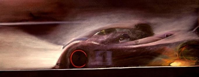 Peugeot 905, který v roce 1992 opanoval čtyřiadvacetihodinovku v Le Mans. Za volantem se tehdy střídali Derick Warrwick, Yannick Dalmas a Mark Blundell. Pastel.