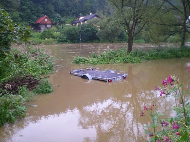 Povodně srpen 2010: Zbořený Kostelec