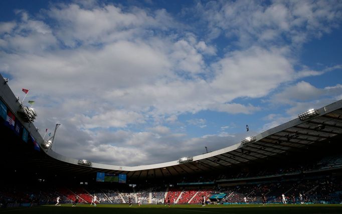 Stadion Hampden Park v Glasgow během zápasu Chorvatsko - Česko na ME 2020