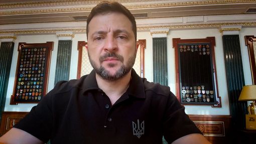 Ukrajinský prezident Volodymyr Zelenskyj na archivním snímku