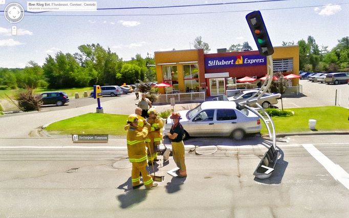 Reprofoto (výřez) z mapovací 3D služby Google Street View, kterou provozuje již přes 15 let americká společnost Google LLC.