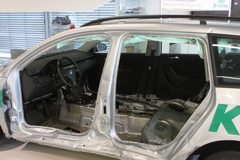Crash test opravovaného VW Passat