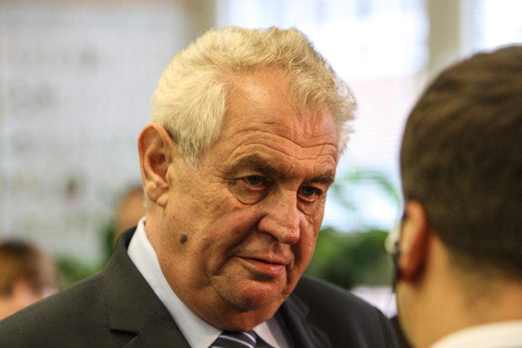 Miloš Zeman u voleb