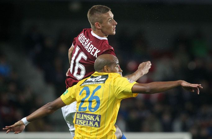 GL, Sparta - Teplice: Pavel Kadeřábek - Nivaldo