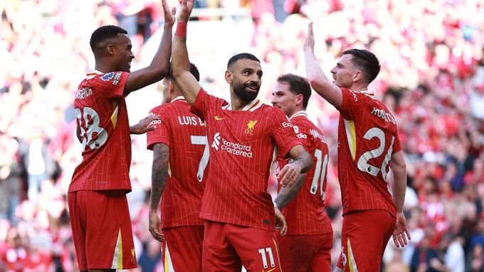 Radost fotbalistů Liverpoolu
