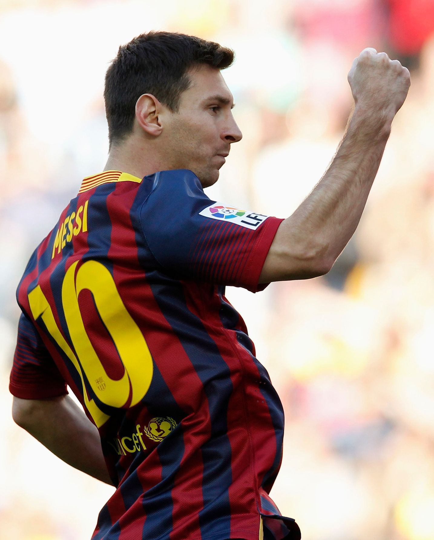 Lionel Messi slaví gól