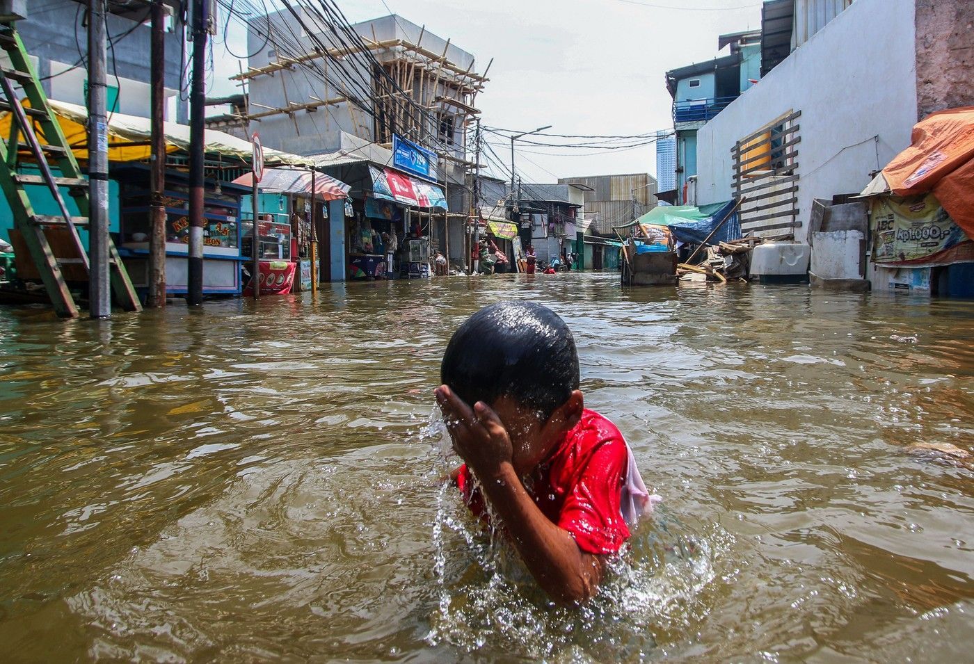 jakarta, město, indonésie