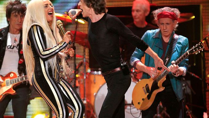 Lady Gaga a Rolling Stones