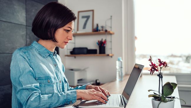 homeoffice, žena