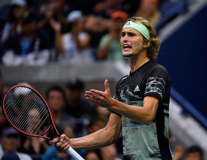 Alexander Zverev v osmifinále US Open 2019