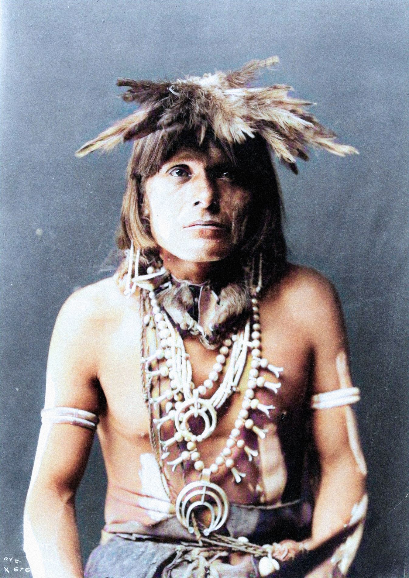 Indián, Indiáni, indiánský náčelník, Amerika, historie, kolorované